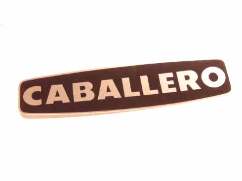 AUFKLEBER CHROM CABALLERO 133MMx30MM