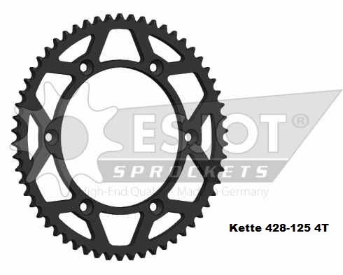 FANTIC KETTENRAD 428 ALU-BLACK 125 4T 18-