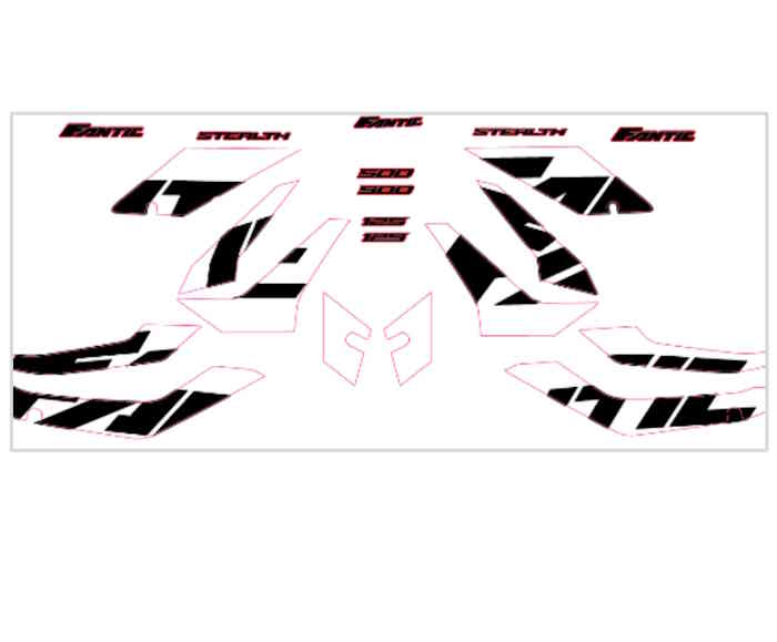 DEKORSET STEALTH RED-WHITE